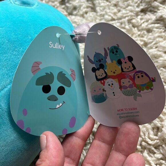 10" Squishmallow Kellytoy Plush Pixar Sulley Ultrasoft Stuffed Animal Plush Toy - Picture 10 of 12